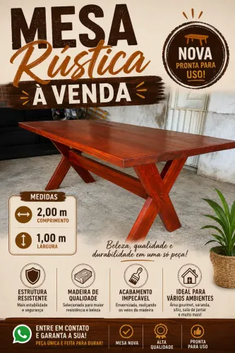 Mesa Rústica 
