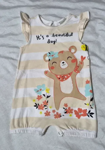Romper Ursinho Teddy Boom 0-3 meses