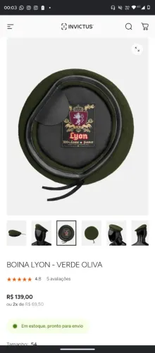 Boina militar Lyon VO nova