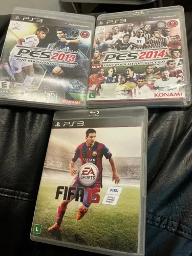 PES 2013, PES 2014 e FIFA 15 - PS3