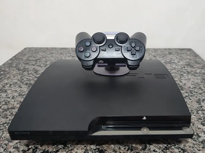 Playstation 3 slim + 40 jogos + 1 controle (Loja Física - Envio Olx)