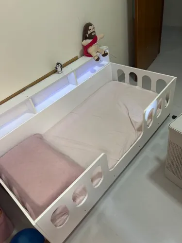 Cama montessoriana solteiro e colchão 