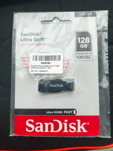 Pendrive Sandisk Ultra Shift 128Gb Original Lacrado - Ultimas Peças