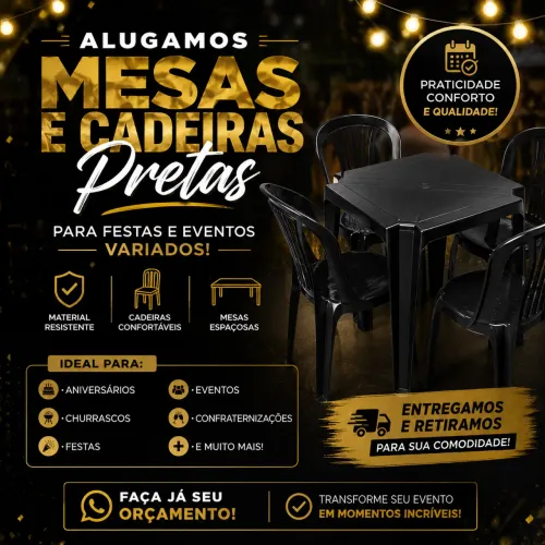 Aluguel de Mesas e Cadeiras