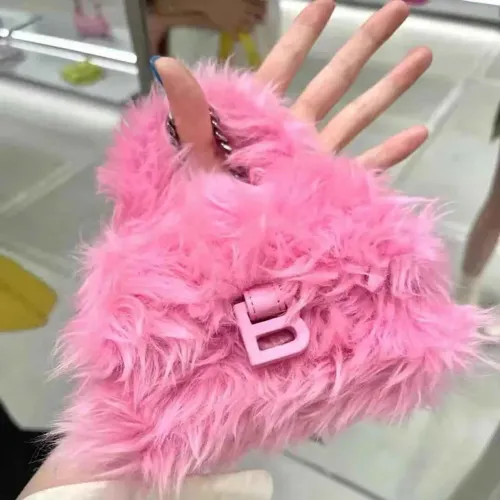 Bolsa pelúcia rosa
