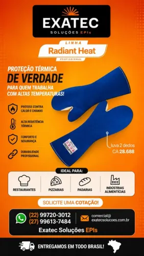 LUVA TÉRMICA 2 DEDOS 45CM