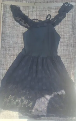 Vestido / fantasia Wandinha baile tamanho 10 anos