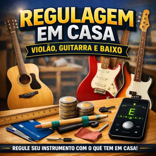 Violão, guitarra e baixo