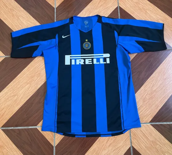 Camisa Inter de Milão 2004 original modelo europeu