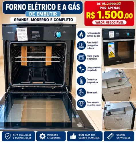 Forno Elétrico e a Gás