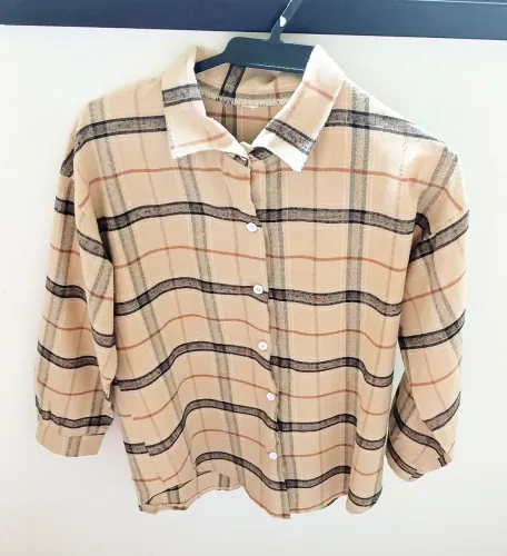 Camisa Feminina Xadrez - Tamanho P