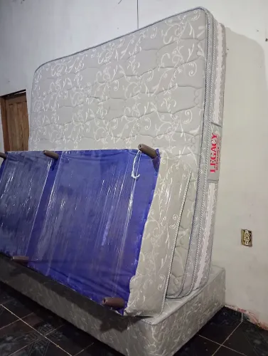 Cama Súper king Bases E Colchão De Molas Ensacadas Higienizada