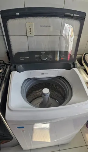 Máquina de lavar BRASTEMP 12kg cesto inox