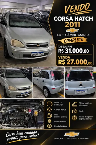 Chevrolet Corsa Hat. Maxx 1.4 8V Econoflex 5P 2011
