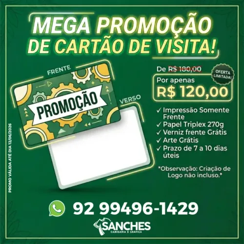 Cartão de visita PROMO
