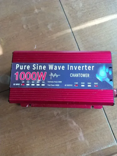 inversor 12v / 120v 1000 watts ONDA SENOIDAL PURA
