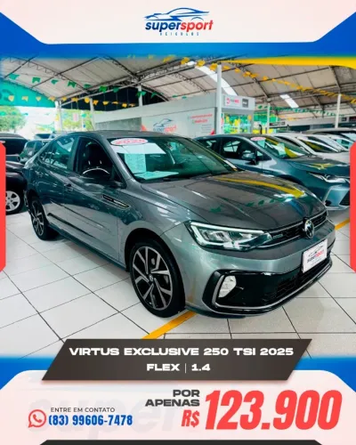 Volkswagen Virtus Exclusive 250tsi 1.4 Flex 16V AUT 2025