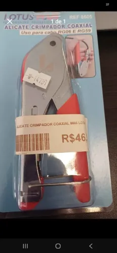 ALICATE CRIMPADOR COAXIAL LOTUS