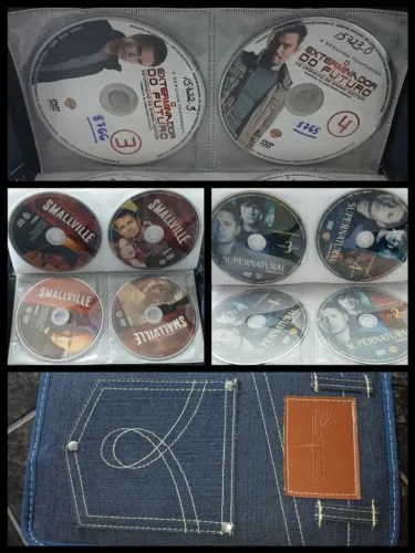 LOTE COLEÇÃO DVDS ORIGINAIS BOX SUPERNATURAL SOBRENATURAL 10 TEMPORADAS COMPLETAS 128 DVDS