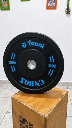 Anilha Bumper 20kg - Semi Novas.