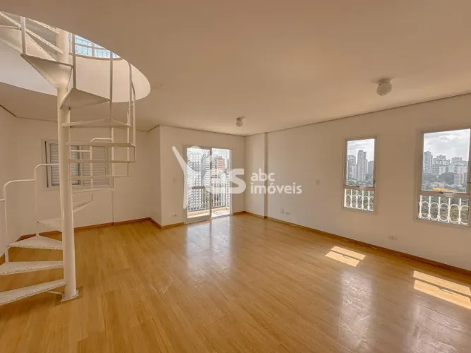 Cobertura Duplex para locação com 234m² de área útil, no Bairro Jardim em Santo André - SP
