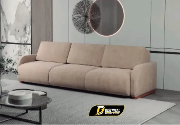 Sofá Retrátil e Reclinável Comfort Molas Ensacadas 2,90m NOvO