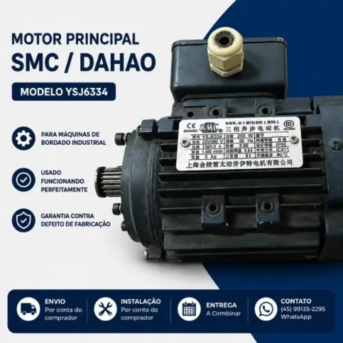 Motor Dahao AC Para Maquina de Bordado Industrial