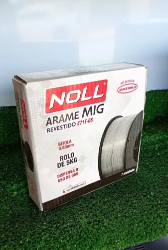 ARAME MIG REVESTIDO NOLL E71T-GS 0,80MM - ROLO 5KG