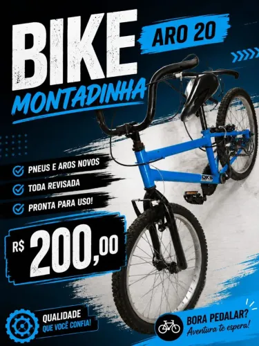 Bike aro 20 montadinha