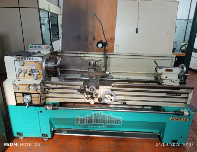 Torno mecânico SINITRON SL 4115 - 410x1500mm - COM FERRAMENTAS