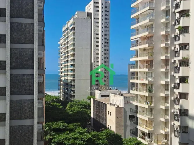 Apartamento Beira Mar, Vista ao Mar, 2 Dormitórios (1 Suíte), 1 Vaga, Pitangueiras, Guaruj
