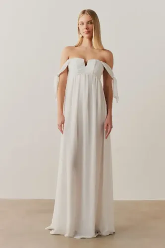 VESTIDO TULUM KOJI STORE BRANCO USADO APENAS 1 VEZ - PRÉ-WEDDING / CHÁ REVELAÇÃO / CASAMEN