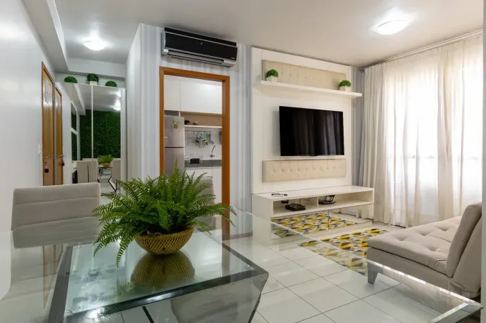 Apartamento com 3 quartos e mobiliado no Garden Bosque da Saude