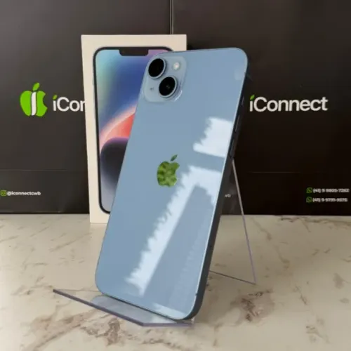 iPhone 14 Plus Azul 128GB seminovo| ACOMPANHA BRINDES