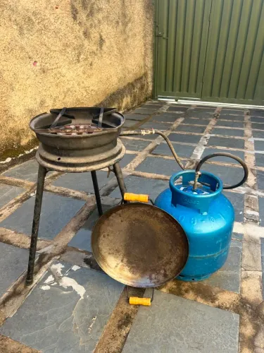 Fogão com tacho arado