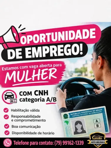 Vaga para mulheres