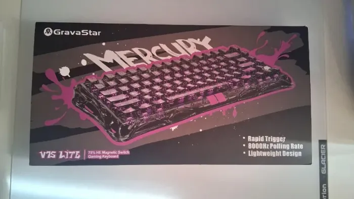 Teclado Gravastar Mercury V75 LITE - Transparent Black