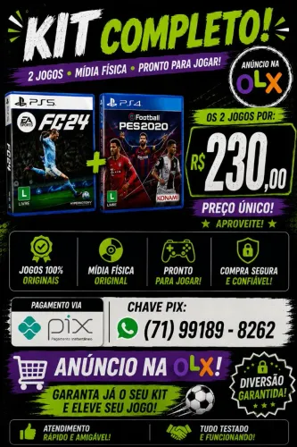 FC24 e PES 2020 com patch times br