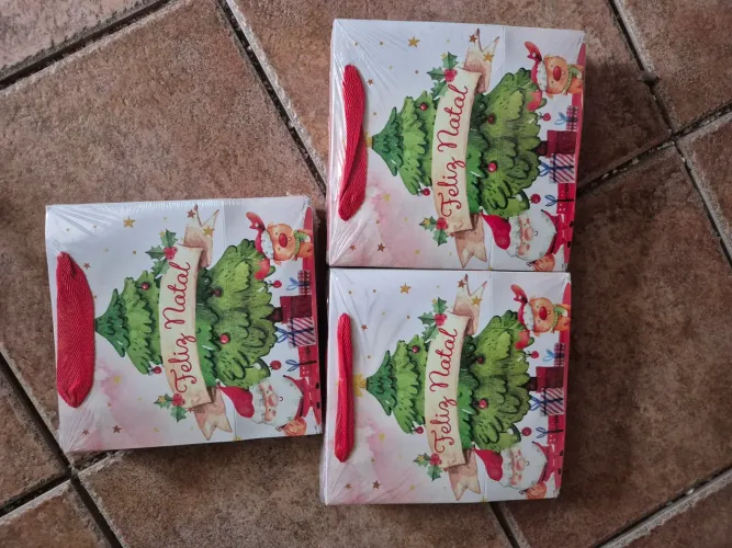 Sacolas de Natal - P - 30 unidades - Custom box