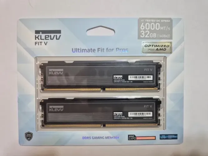 Memória DDR5 32GB 6000MHz CL30 Klevv Fit V - Perfeita p/ Ryzen AM5 / Intel