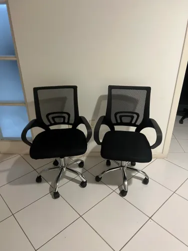 2x Cadeiras de Escritório Moderna com Tela Mesh