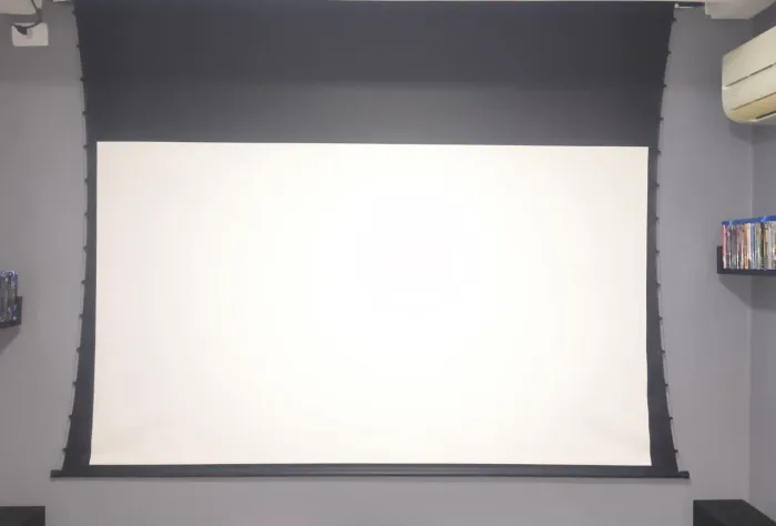 Tela projeção elétrica tensionada widescreen 200 polegadas Sumay