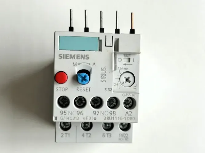 Kit com 3 Relés Térmicos 3RU1116-1DB0 (2,2A até 3,2A) - SIEMENS