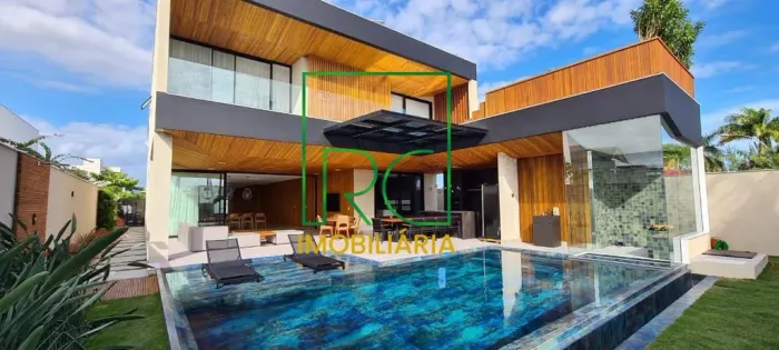 Casa de condomínio, no Condomínio Alphaville em Rio de Janeiro, Barra da Tijuca, com 5 qua