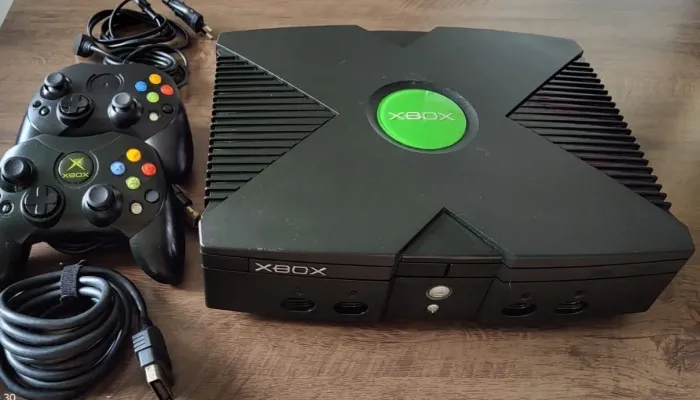 XBOX CLÁSSICO COMPLETO 1 CONTROLE D.E.S.B.L.O.Q.U.E.A.D.O