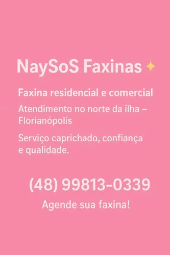 Faxina, limpeza pesada e pós obra, eventos 
