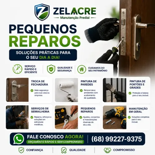 Manutenção Predial Completa | Elétrica, Portões, Solda e Reparos