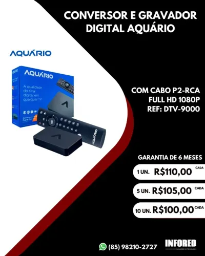 Conversor e gravador digital DVT-9000
