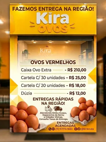 Ovos Atacado e Varejo