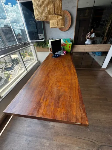 MESA MADEIRA MACIÇA ANGELIM 2,20x0,80